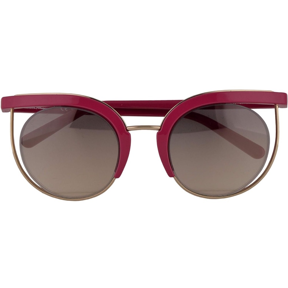 Ferrgamo Pink Cat Eye Sunglasses SF909S Funky Retro Designer - Picture 3 of 15